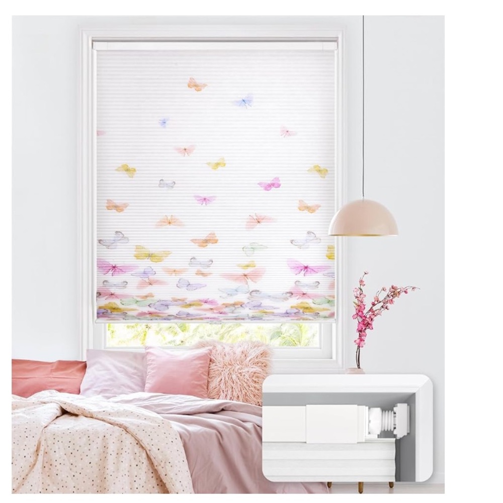 Colorful Butterfly Window Shades (2 pk)
